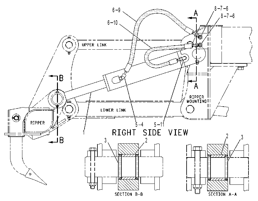 CYLINDER & LINES GP-RIPPER 1131001 CAT