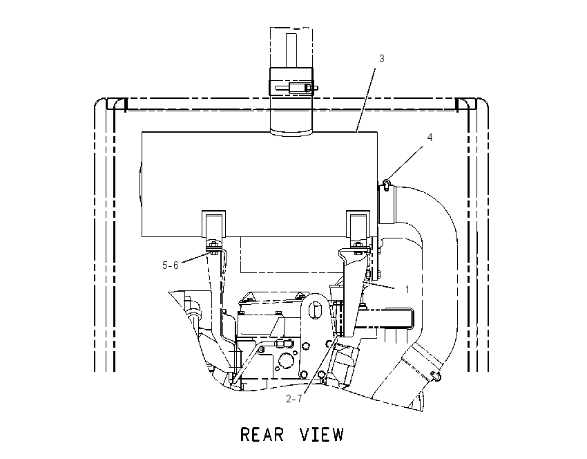 MUFFLER & MOUNTING GP 1267660 CAT