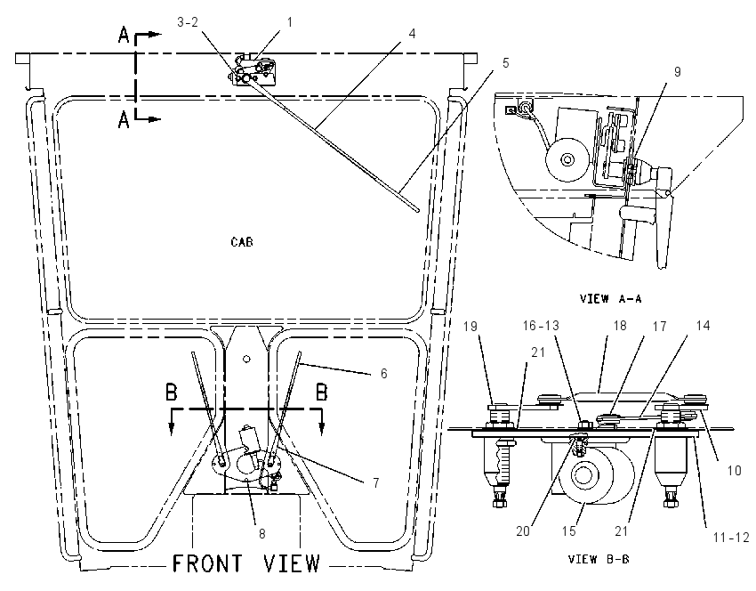 Стеклоочиститель 8X2815 CAT