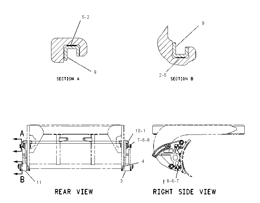 BRACKET GP-BLADE 1249653 CAT