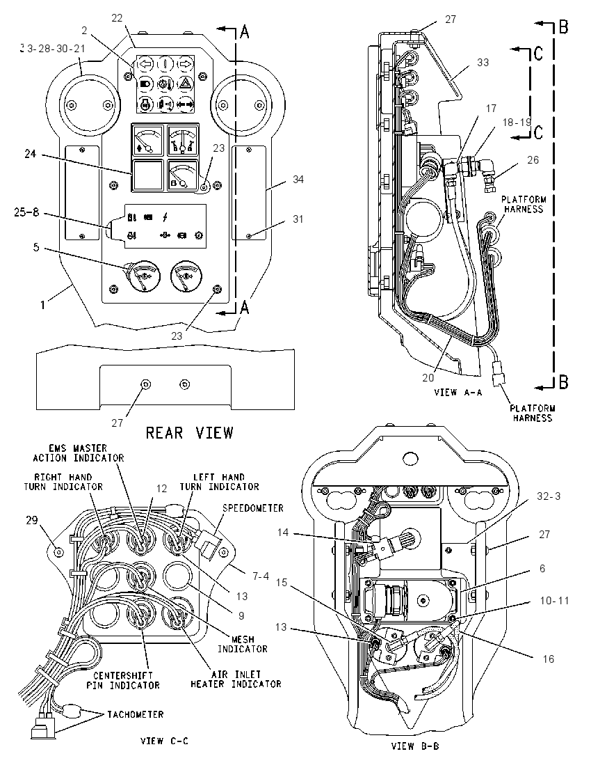 Панель приборов 8W7310 CAT