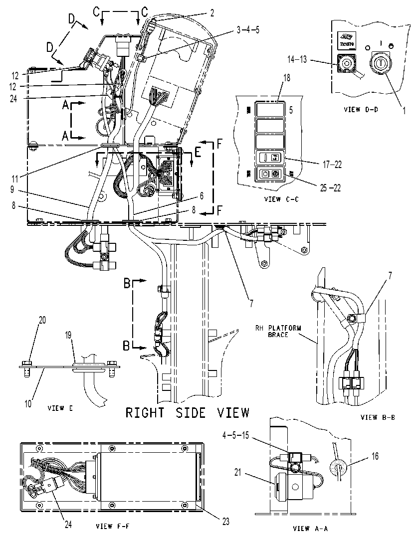 Проводка консоли 8X7721 CAT