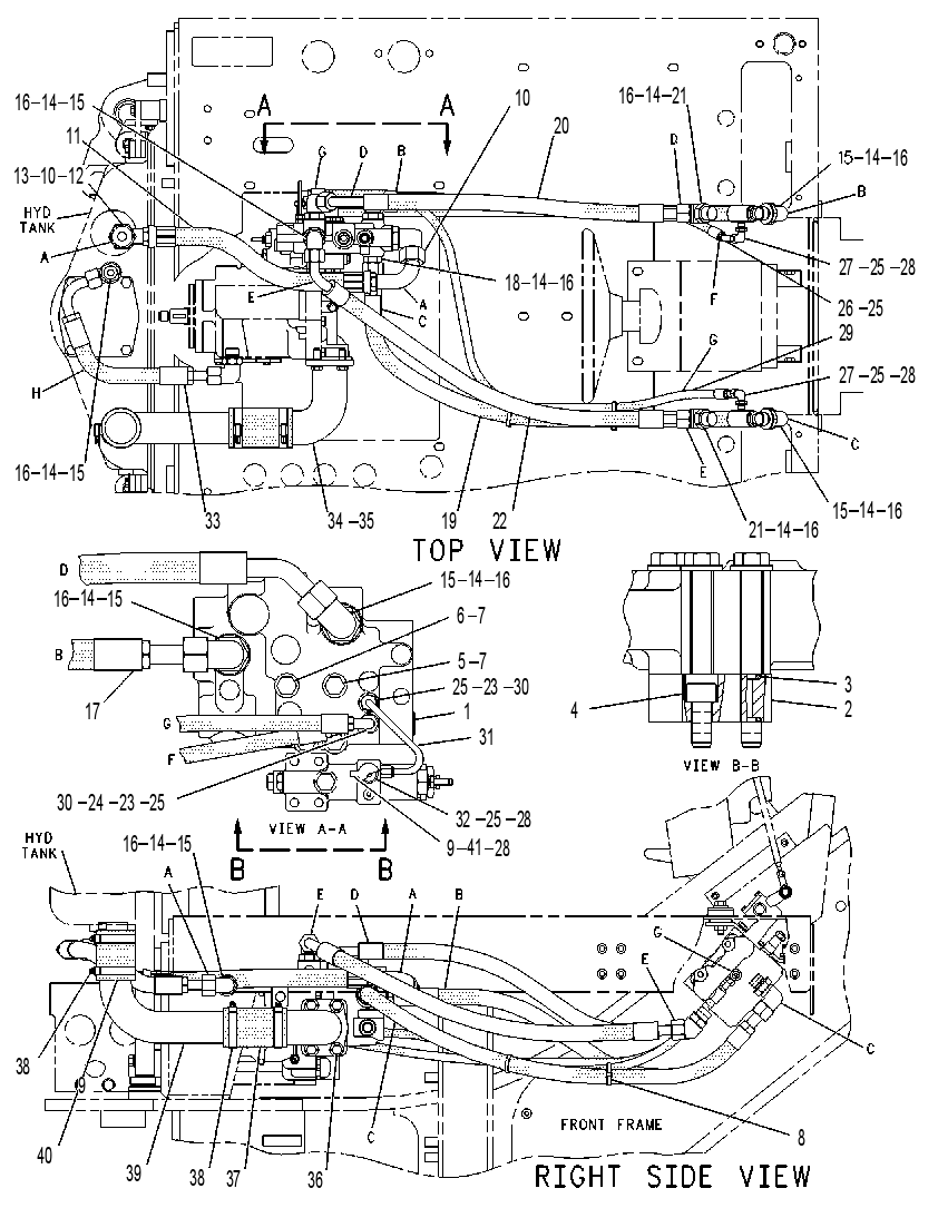 Трубопроводы насоса 8W6251 CAT