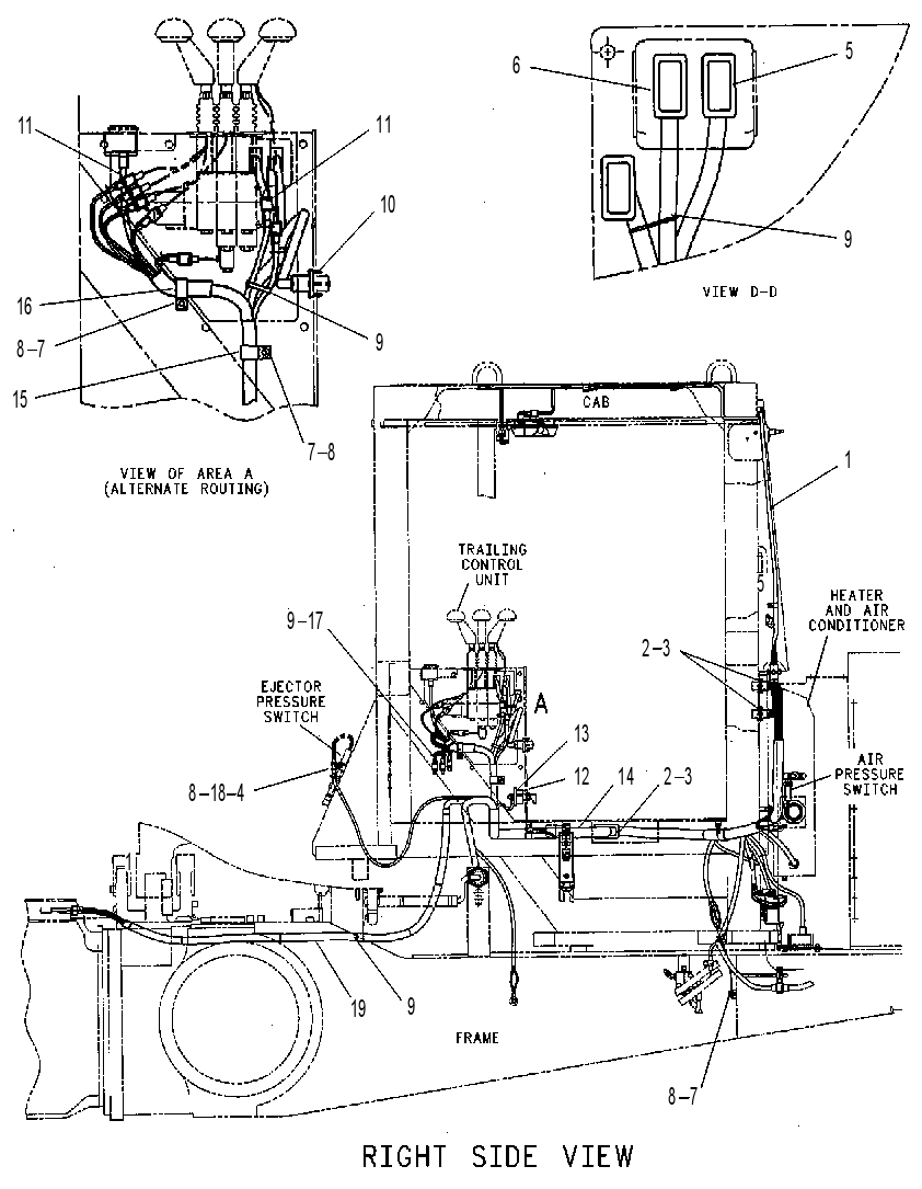 Проводка кабины 8X4962 CAT