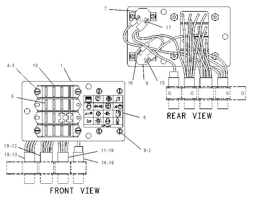 WIRING GP-FUSE BOX 7I5119 CAT