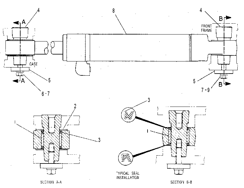 CYLINDER & MTG GP-ARTICULATION 8W2736 CAT