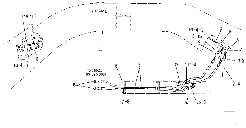 Трубопроводы мотора 8W2284 CAT