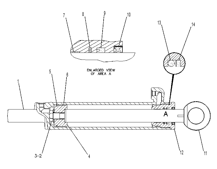 CYLINDER GP-ARTICULATION 9T2879 CAT