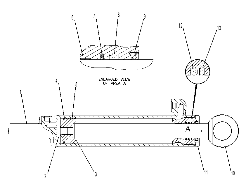 CYLINDER GP-ARTICULATION 6E2446 CAT
