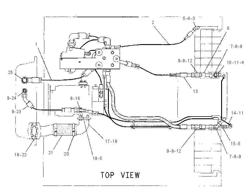Трубопроводы насоса 8W6202 CAT