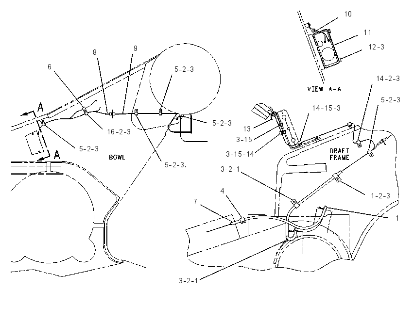 WIRING GP-SCRAPER 2T3538 CAT