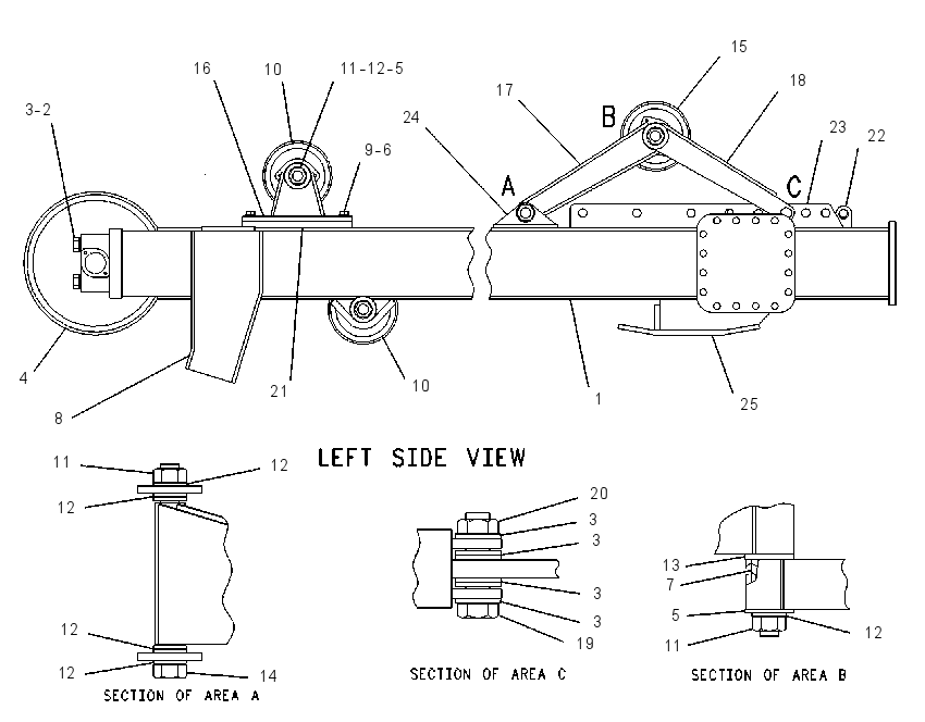 FRAME GP-ELEVATOR 2T3527 CAT