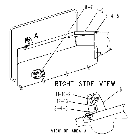 FENDER & MOUNTING GP 1251268 CAT