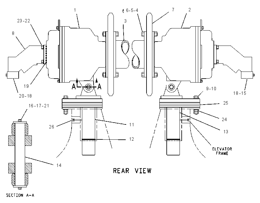 DRIVE GP-ELEVATOR 8I1507 CAT