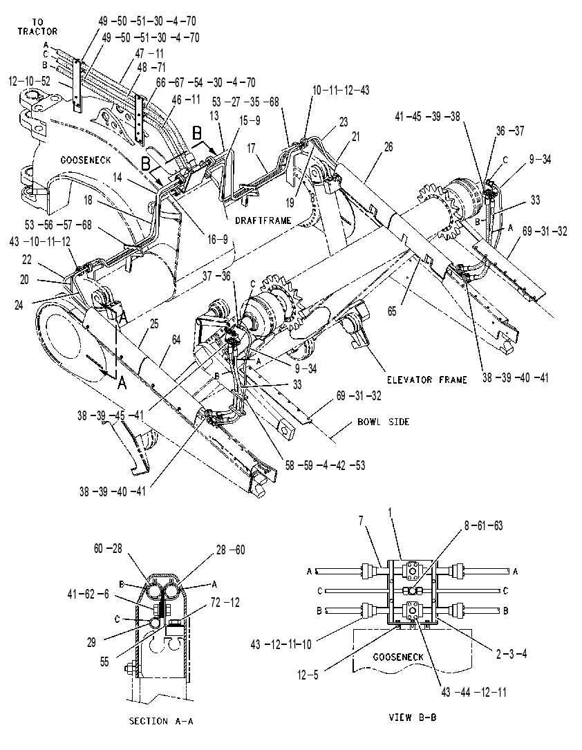 Трубопроводы мотора 8I1513 CAT