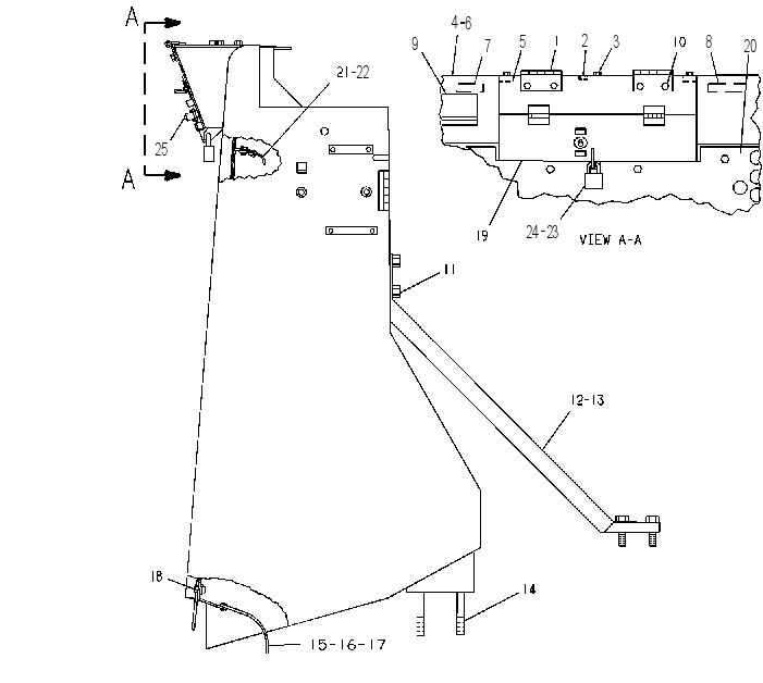 GUARD & SUPPORT GP-RADIATOR 6G3950 CAT