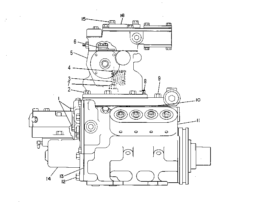 PUMP GP-GOV, FUEL INJ & TFR 4W7182 CAT