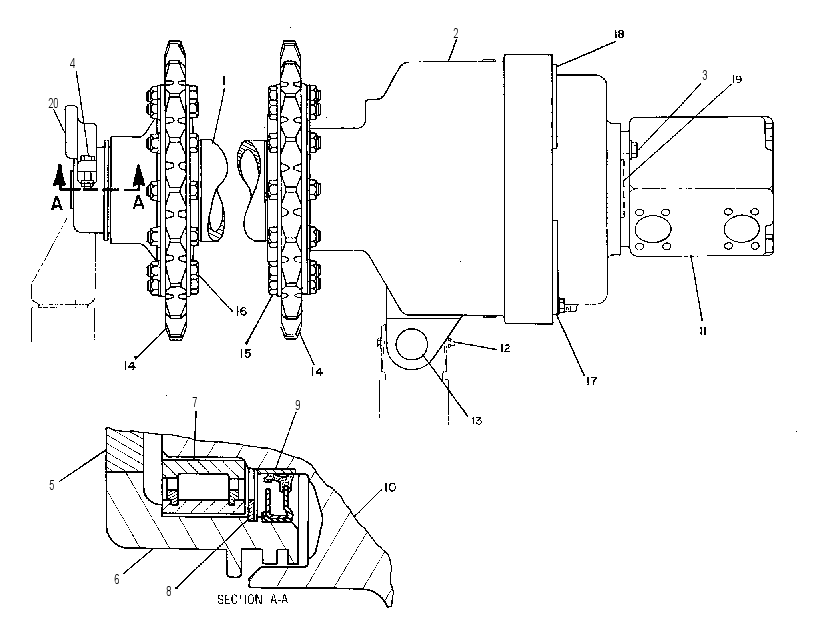 DRIVE GP-ELEVATOR 2T0045 CAT