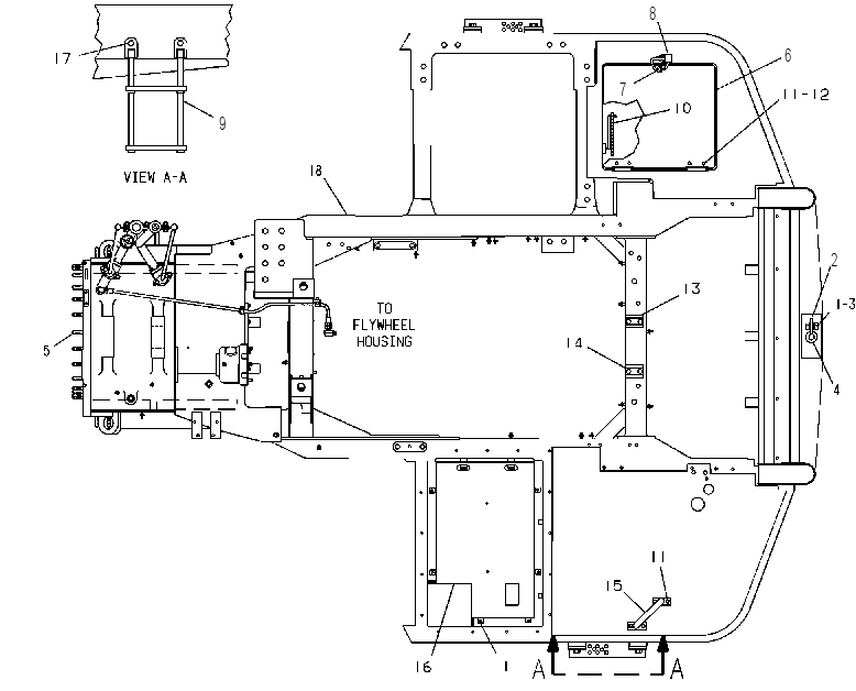 Корпус с рамой 8W9110 CAT