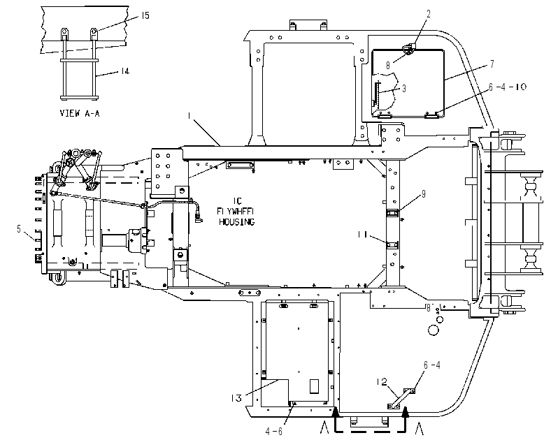 Корпус с рамой 8W9115 CAT