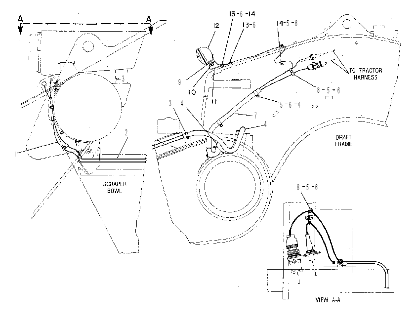WIRING GP-SCRAPER 8W3563 CAT
