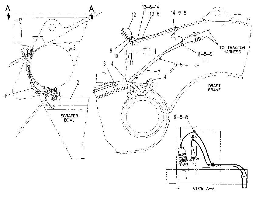 WIRING GP-SCRAPER 8W3564 CAT