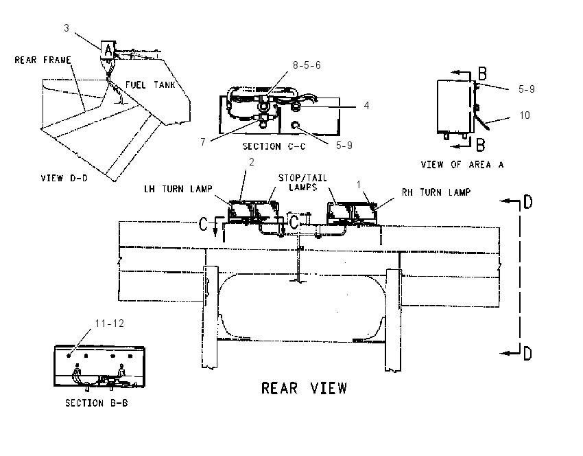 Проводка шасси 8I1045 CAT