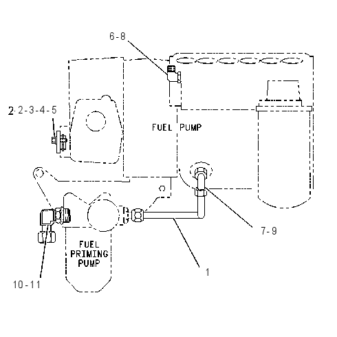 LINES GP-FUEL DRAIN 7C3943 CAT