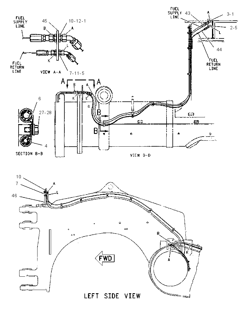 LINES GP-SCRAPER FUEL 1251352 CAT