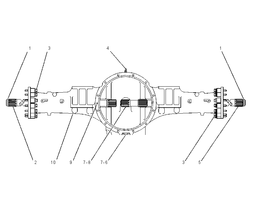AXLE GP-FIXED 7V0047 CAT