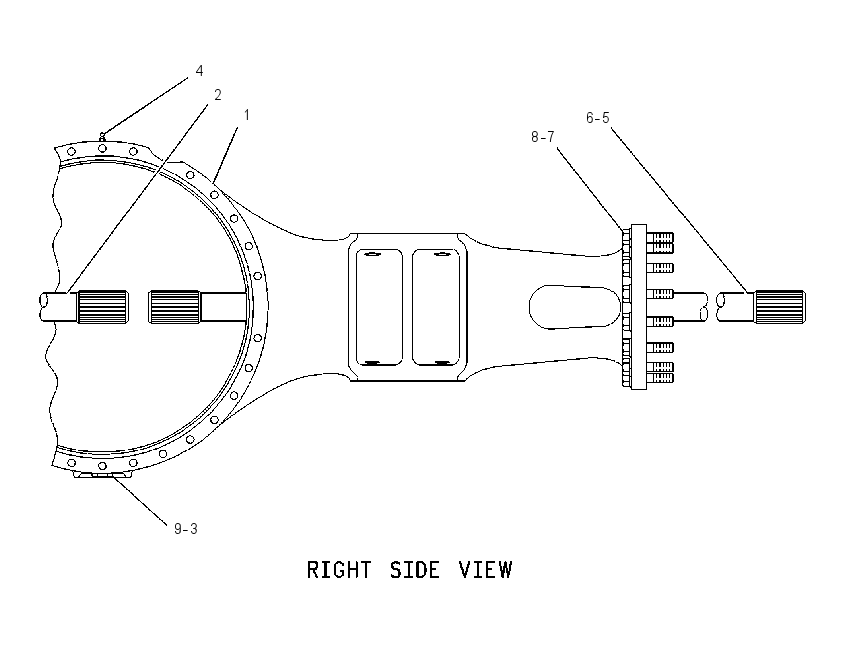 AXLE GP-FIXED 8V7600 CAT