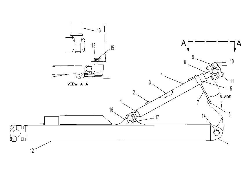 Толкающий брус 3G1038 CAT