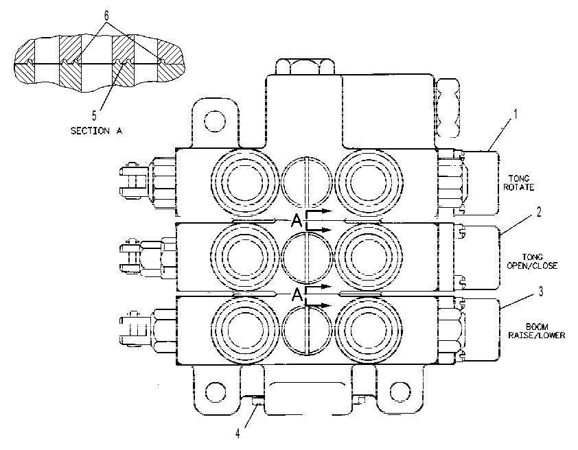 Клапан (секция 3) 4T6828 CAT