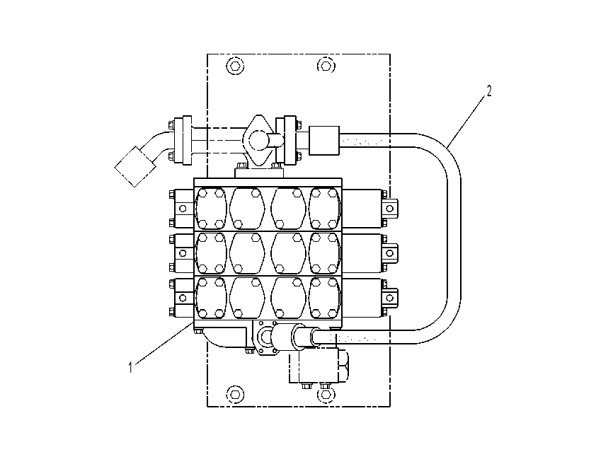 VALVE & LINES GP-HYD CONTROL 4E3309 CAT