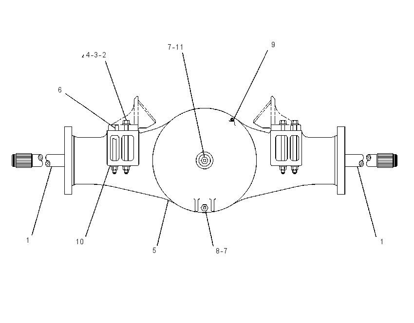 AXLE GP-FIXED 4E0533 CAT