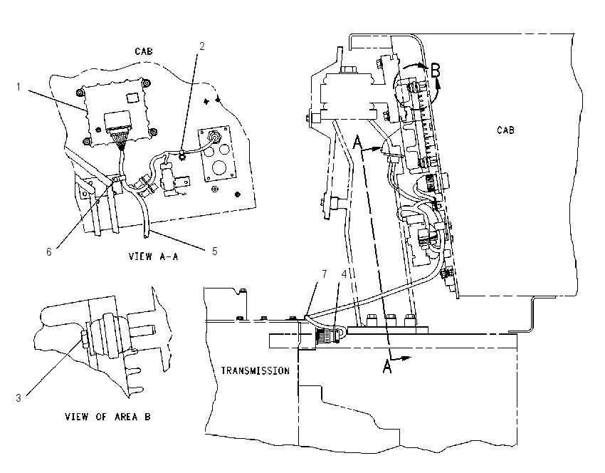 WIRING GP-TRANSMISSION CONTROL 9U2319 CAT