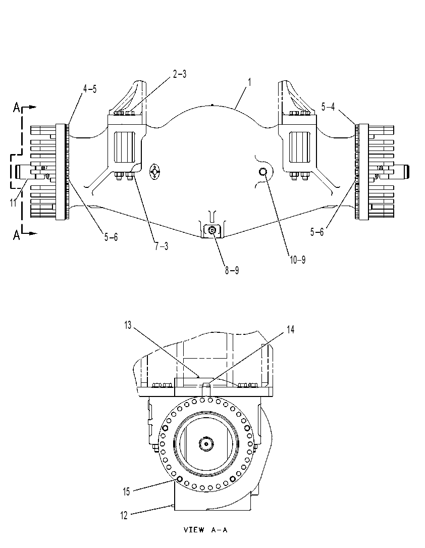 AXLE GP-FIXED 8R5471 CAT