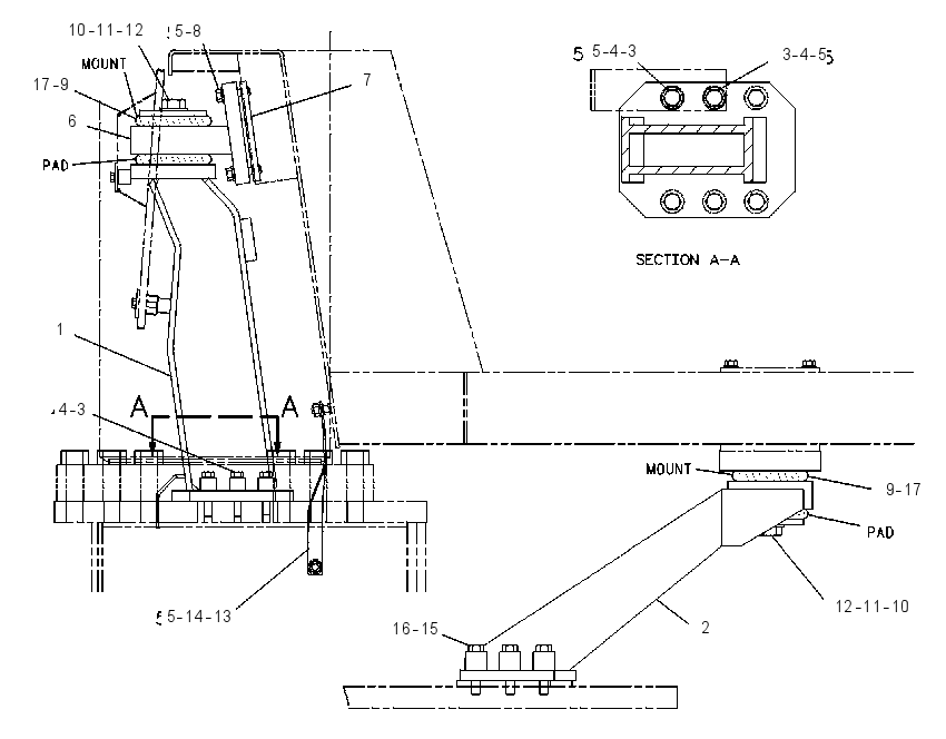 SUPPORT GP-PLATFORM 8E4547 CAT