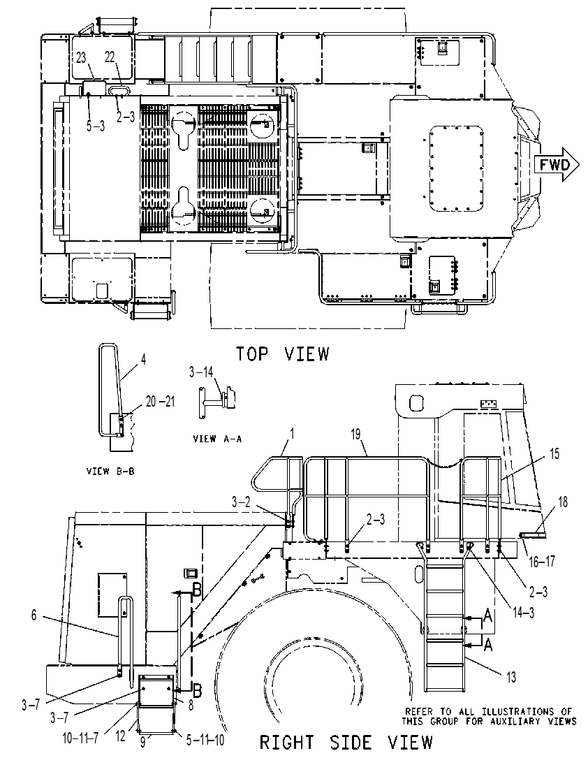 Лестница 8R5641 CAT