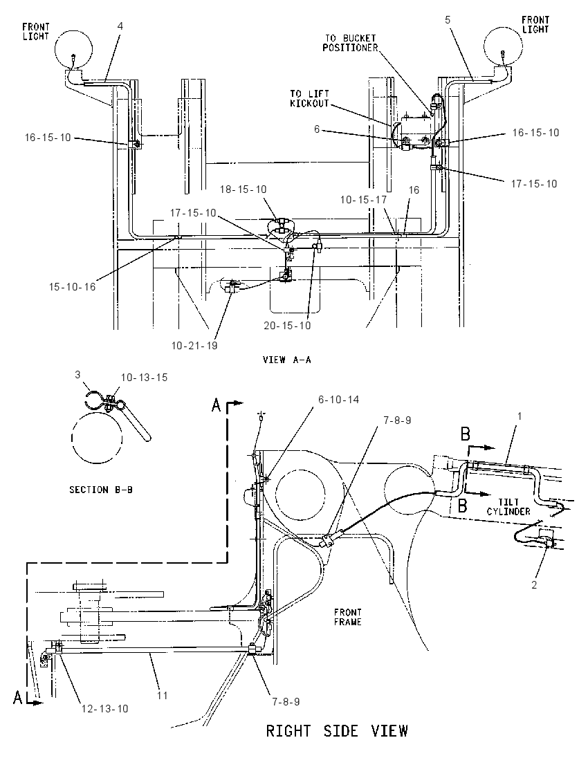 Проводка передняя 4E2319 CAT