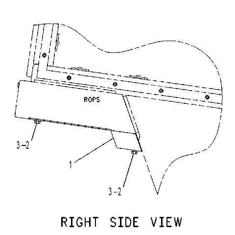 GUARD GP-ENCLOSED ROPS 1261144 CAT