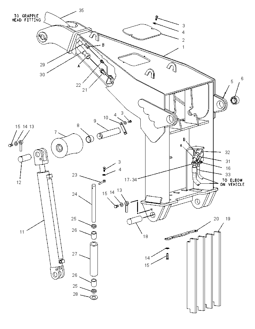 FRAME GP-GRAPPLE 1221722 CAT