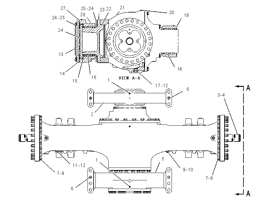 AXLE GP-OSCILLATING 1080061 CAT