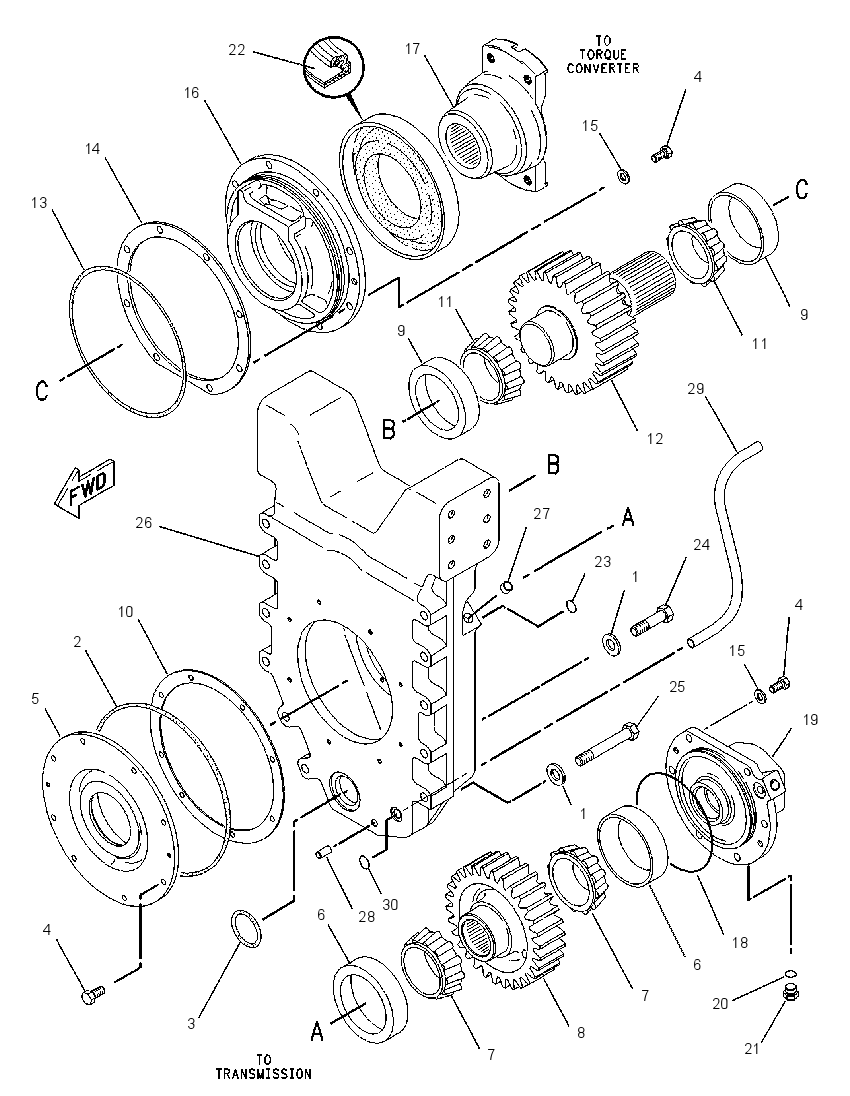 GEAR GP-INPUT TRANSFER 6Y6974 CAT