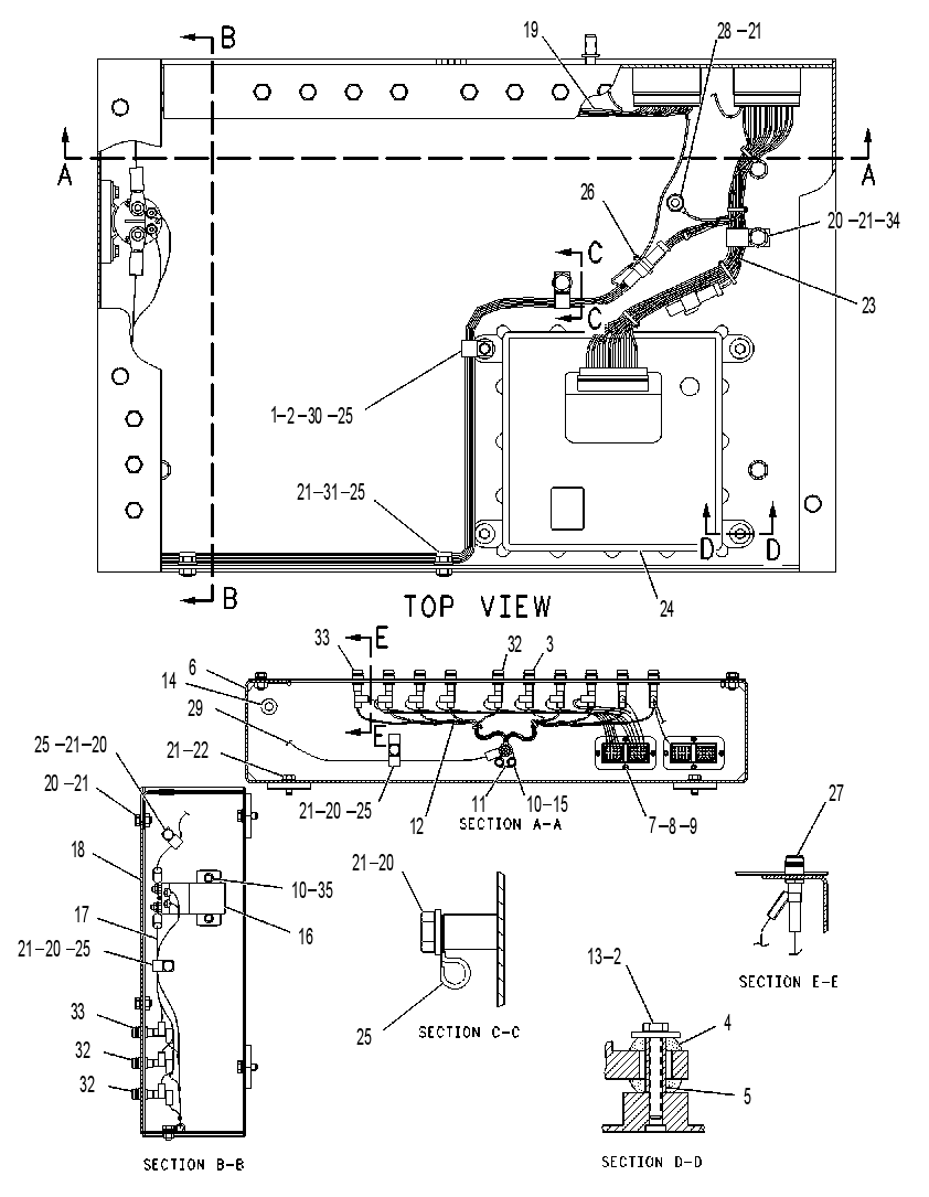 WIRING GP-ELECTRONICS BAY 1231045 CAT