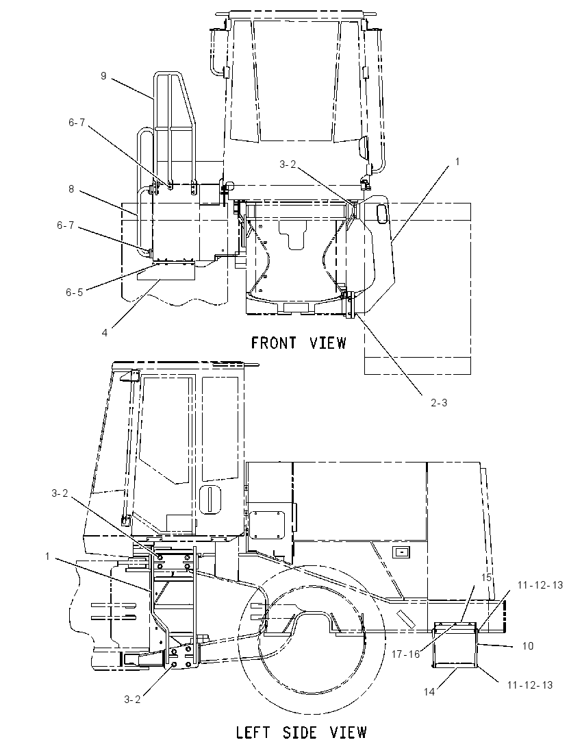 HANDRAIL & STEP GP 1207506 CAT