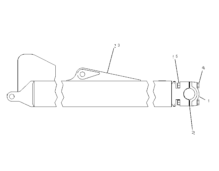 Толкающий брус 1163138 CAT