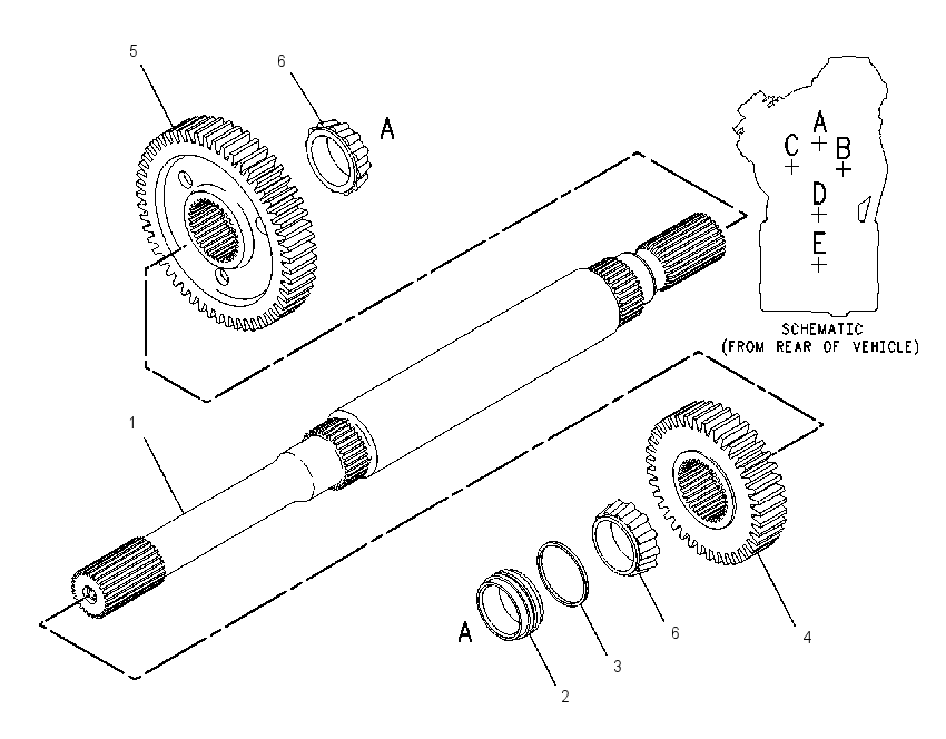 INPUT GP-TRANSMISSION 8E5733 CAT