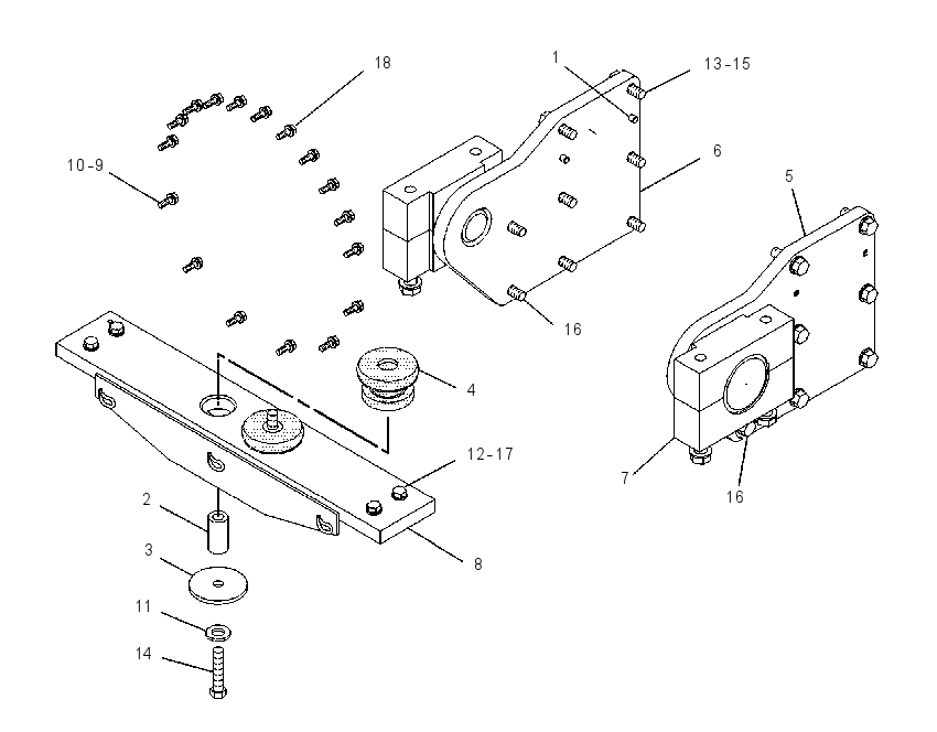 SUPPORT GP-ENGINE & XMSN 1108116 CAT