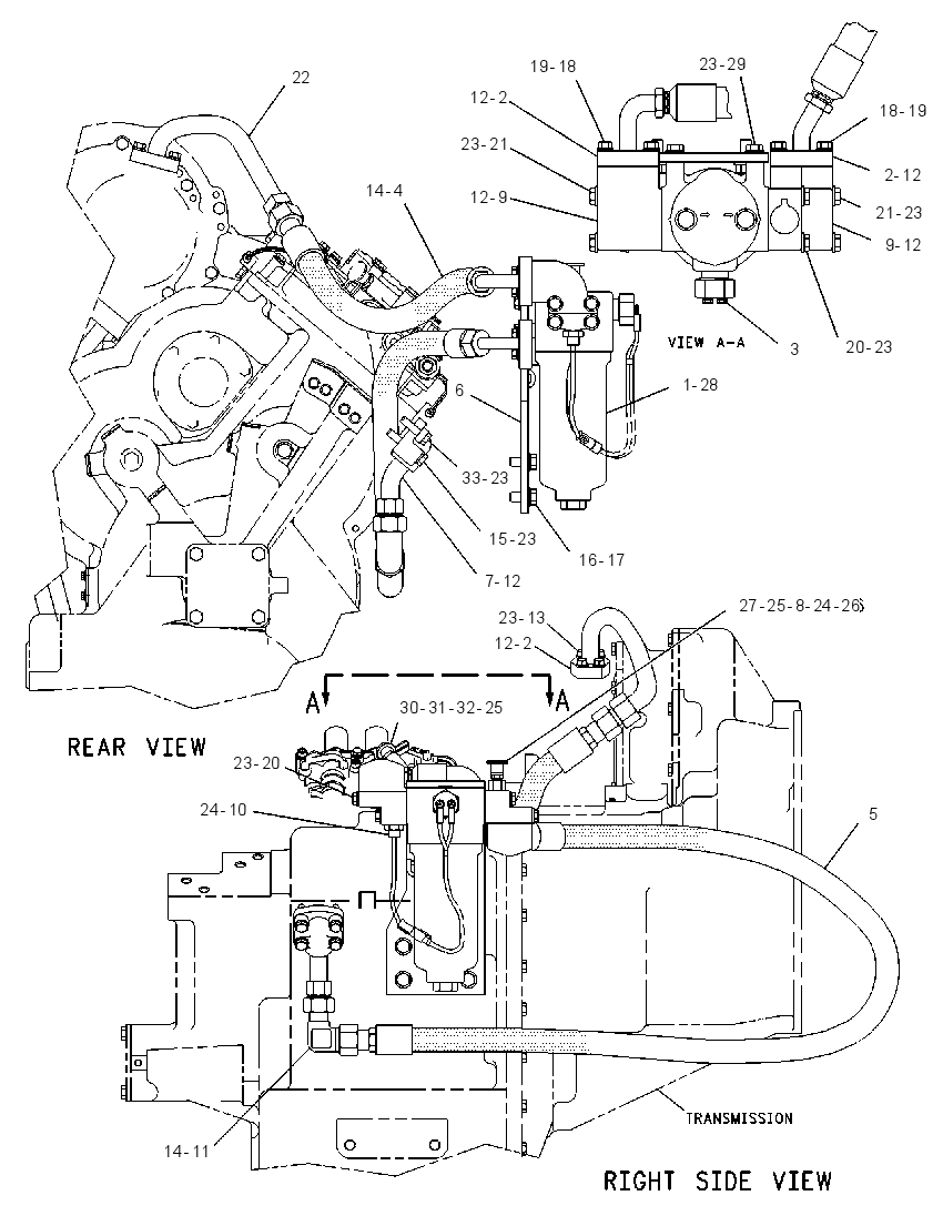 FILTER & LINES GP-TRANSMISSION 7I4004 CAT